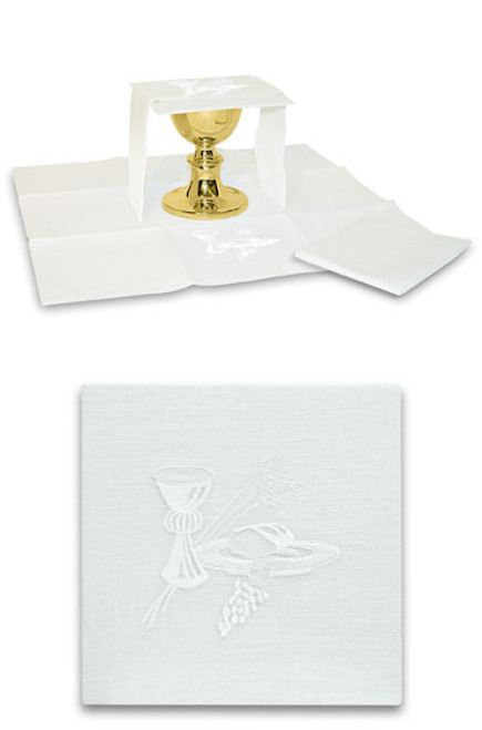 Eucharistic Motif Altar Linens | Linen/Poly
