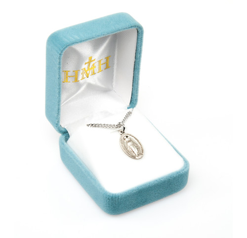 Sterling Silver Oval Miraculous Medal | 8
