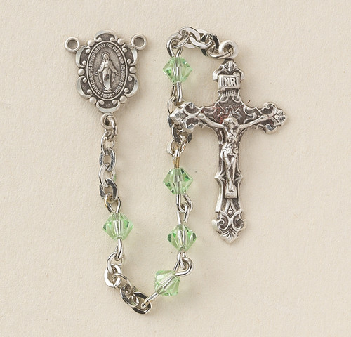 Chrysolite Swarovski Crystal Rosary