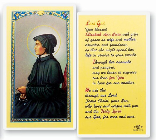 St. Elizabeth Seton Holy Card