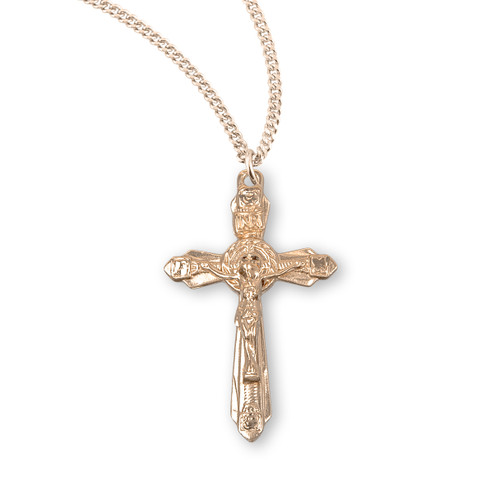 Gold Over Sterling Silver Crucifix