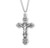 Sterling Silver Fancy Crucifix | 24" Endless Curb Chain
