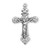 Sterling Silver Filigree Scroll Relief Design Crucifix | 24" Chain