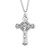 Sterling Silver Fine Detailed Crucifix | 24" Endless Curb Chain