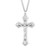 Sterling Silver Flare End Crucifix | 24" Endless Curb Chain