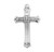 Sterling Silver Flared Tip Designed Cross