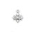 Sterling Silver Fleur De Lis Cross