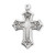 Sterling Silver Gothic Style Cross | 24" Endless Curb Chain