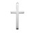 Sterling Silver High Polished Cross | 24" Endless Curb Chain
