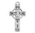 Sterling Silver Small Detailed Irish Celtic Cross Pendant | 18" Chain