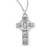 Sterling Silver Large Detailed Irish Celtic Cross Pendant | 18" Chain