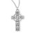 Sterling Silver Large Detailed Irish Celtic Cross Pendant | 18" Chain