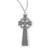 Sterling Silver Large Irish Celtic Cross Pendant | 18" Chain