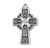 Sterling Silver Small Irish Celtic Cross Pendant | 18" Chain