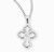 Sterling Silver Single Set Crystal Cubic Zirconia's "CZ's" Cross