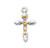 Sterling Silver Two Toned Wheat Crucifix | 2