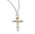 Sterling Silver Two Toned Wheat Crucifix | 2