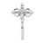 Three Ring Sterling Silver Wedding Crucifix | 24" Endless Curb Chain