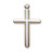 Two-Tone Gold Over Sterling Silver Inlay Cross