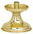 K147 Altar Candlestick | 4"H | Solid Two-Tone Brass