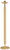 K540 Paschal Candlestick | 42"H | Two-Tone Brass