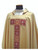 #485T Gold Paschal Lamb Chasuble | Square Collar | Wool/Poly/Gold Thread