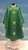 #642 Three Cross Chasuble | Square Collar | 100% Polyester Damask | All Colors