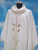 #812 Cross & Wheat Chasuble | Roll Collar | Wool/Poly | All Colors