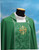 #515 Star Cross Chasuble | Square Collar | 100% Poly with Damask Scapular | All Colors