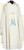 #815 Embroidered Marian Chasuble | Roll Collar | Pure Wool/Gold Thread