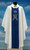 #320 Embroidered Marian Panel Chasuble | Square Collar | 100% Poly