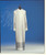 #018/07 Tessuto Gold Thread Alb | Front Zipper | Pure Mixed Wool