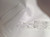 #0907P Embroidered Cross Lace Insert Alb | Shoulder Zipper | Mixed Cotton