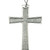 4 1/4" Pewter Pectoral Cross | 28" Chain