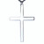 4" Silver Plated Latin Pectoral Cross | 30" Chain