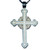 3" Silver Budded Pectoral Cross | 32" Chain
