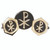 Gold-Plated Chi Rho Cufflinks & Pin