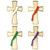 1" Deacon Liturgical Color Pins | Set of 4