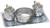 K425 Stainless Steel Cruet Set with Bowl | 4 1/4", 5oz. | Includes Tray