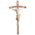 Natural Baroque Bent Crucifix | Hand Carved in Italy | Multiple Sizes