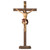 Full Color Standing Nazarean Crucifix on Pedestal | Hand Carved in Italy | Multiple Sizes