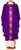 #6649 Italian Gold Star Embroidered Chasuble | Roll Collar | 100% Wool | All Colors