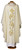 #1648 Italian Gold Cross Embroidered Chasuble | Roll Collar | 100% Wool | All Colors