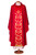 #9444 Italian Gold Cross Embroidered Chasuble with Scapular | Roll Collar | 100% Wool | All Colors