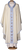 QUICK SHIP | Crystal Inlay Cross Stitch Italian Embroidered Chasuble | Plain V Collar | 100% Wool | All Colors