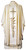 #7440 Embroidered Wheat & Cross Chasuble with Scapular | Roll Collar | 100% Wool | All Colors
