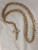 Light Brown Wood Bead Rosary | Hand Carved In Italy