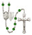 St. Luke the Apostle Doctor Polished Crystal Rosary | Medium Crucifix | 12 Colors