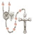 St. Agatha Nurse Polished Crystal Rosary | Medium Crucifix | 12 Colors