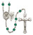 St. Agatha Nurse Polished Crystal Rosary | Medium Crucifix | 12 Colors